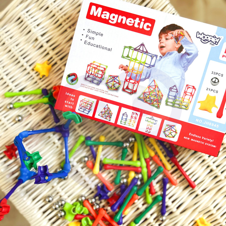 WOOPIE Magnetic Construction Blocks Creative Puzzle 110 pcs.