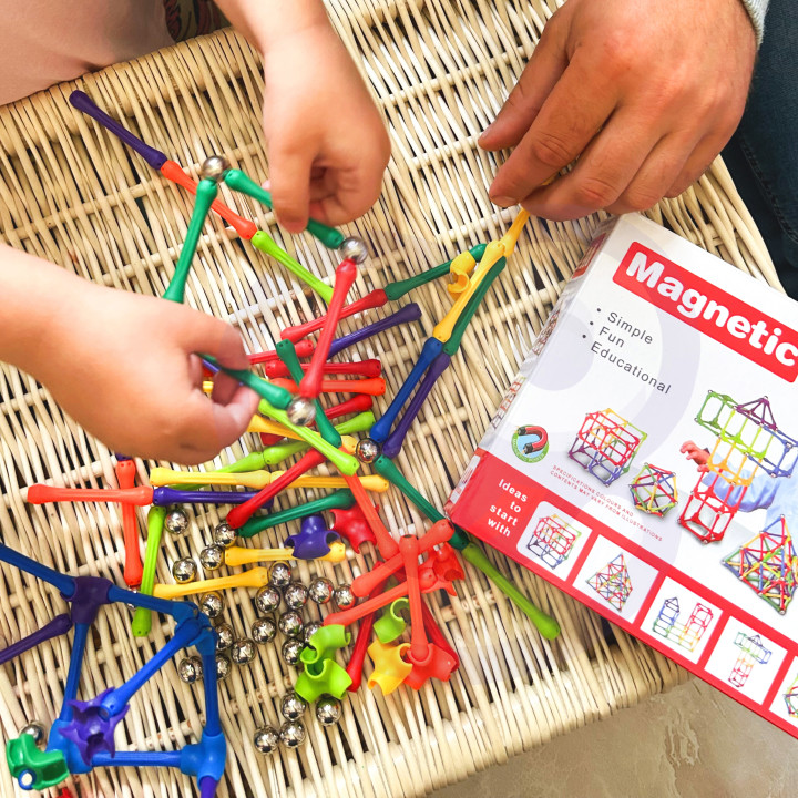 WOOPIE Magnetic Construction Blocks Creative Puzzle 110 pcs.