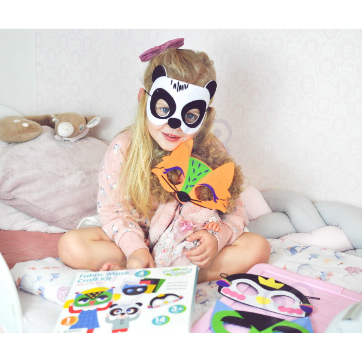 WOOPIE ART&FUN Creative Set of Felt Masks DIY 4 pcs.