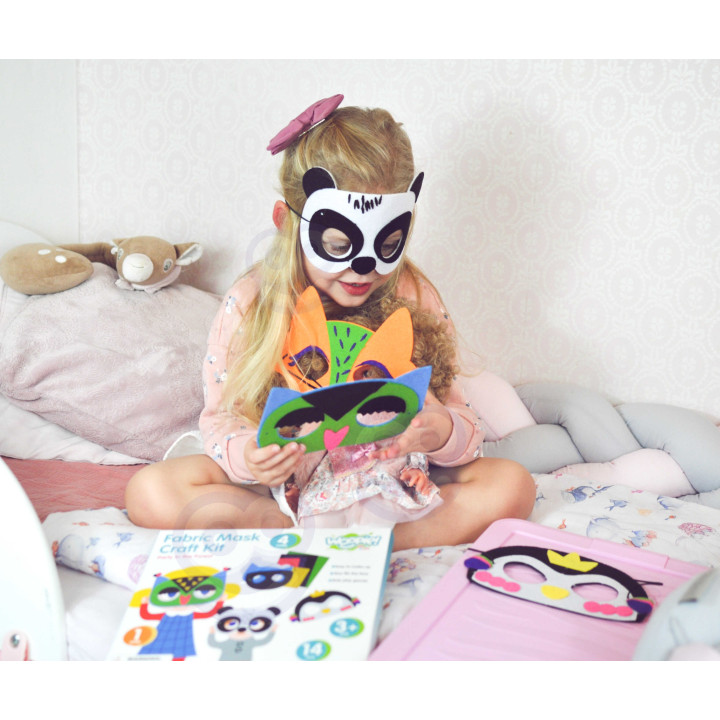 WOOPIE ART&FUN Creative Set of Felt Masks DIY 4 pcs.