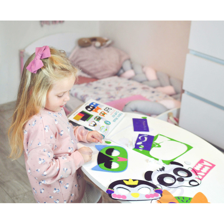 WOOPIE ART&FUN Creative Set of Felt Masks DIY 4 pcs.