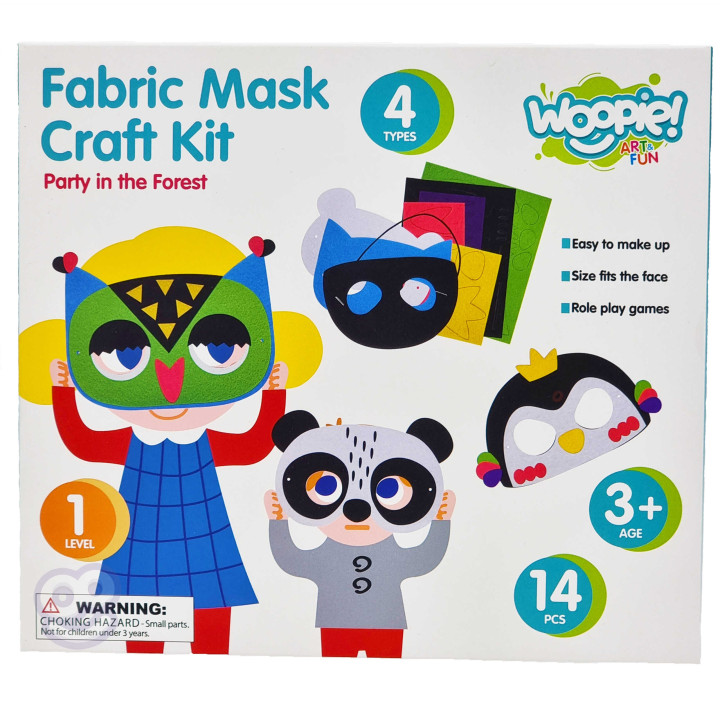 WOOPIE ART&FUN Creative Set of Felt Masks DIY 4 pcs.