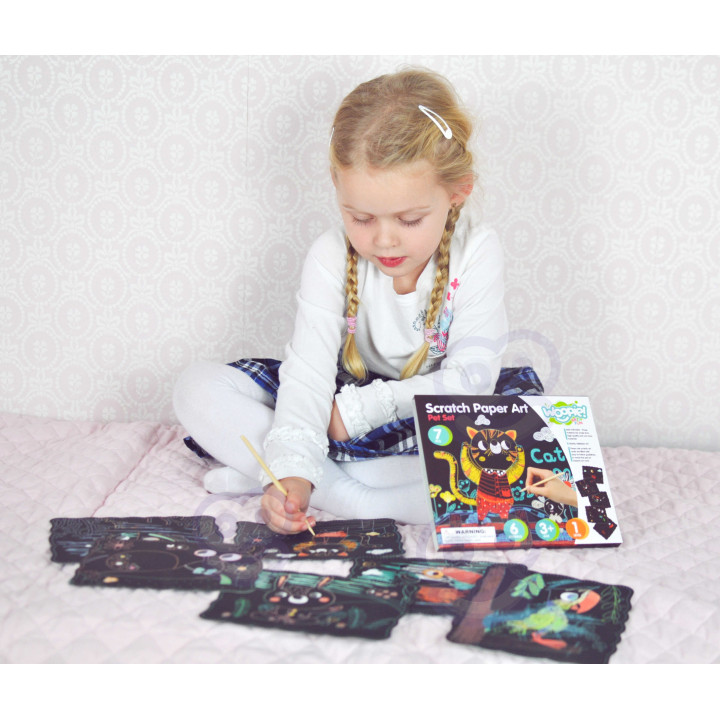 WOOPIE ART&FUN Creative Scratch-Off Set for Children 7 pcs.