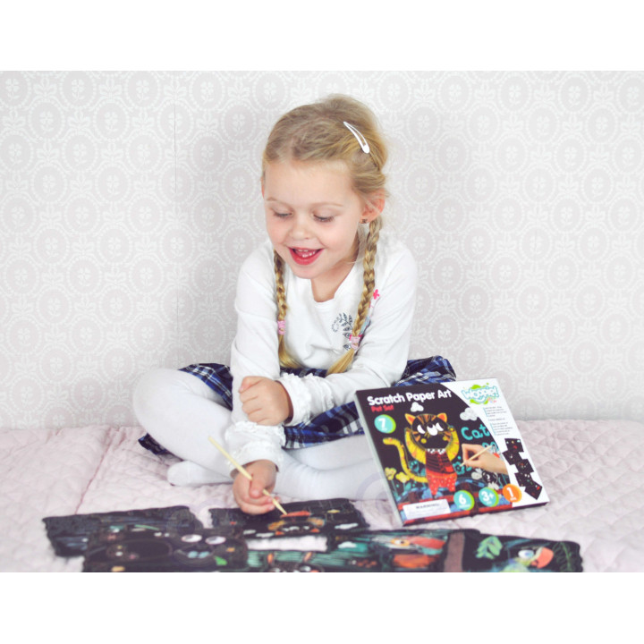 WOOPIE ART&FUN Creative Scratch-Off Set for Children 7 pcs.