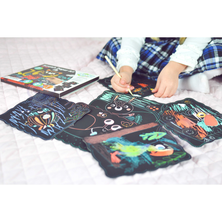 WOOPIE ART&FUN Creative Scratch-Off Set for Children 7 pcs.