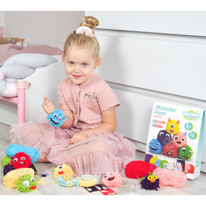 WOOPIE ART&FUN Monster Pom Creative Kit