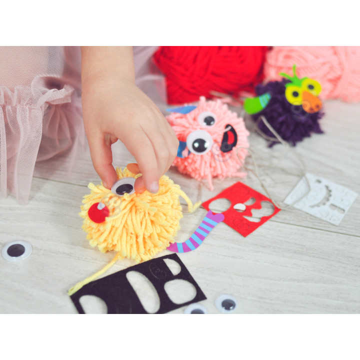 WOOPIE ART&FUN Monster Pom Creative Kit