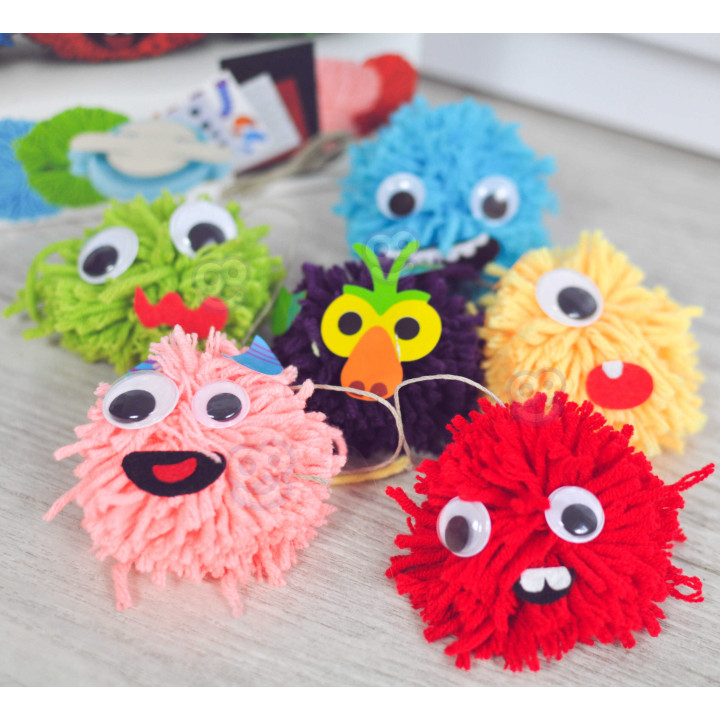 WOOPIE ART&FUN Monster Pom Creative Kit