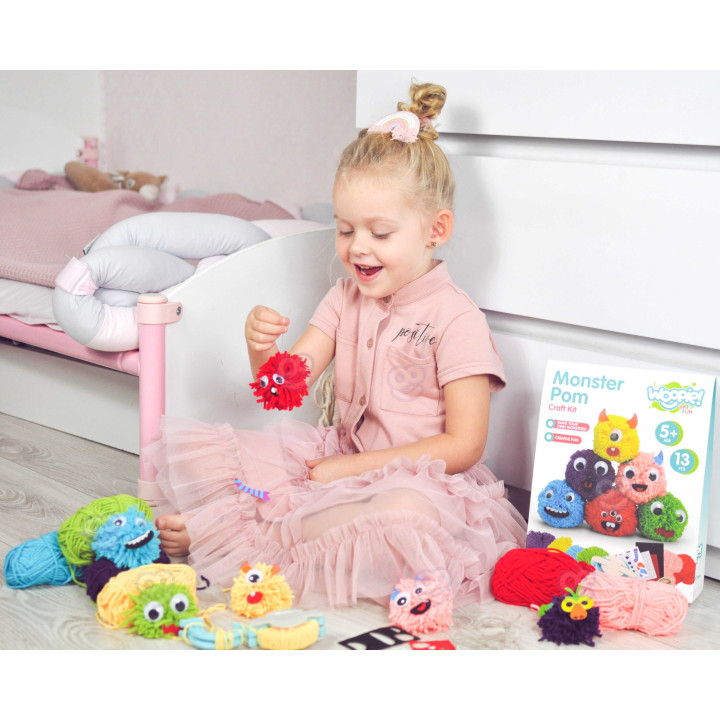 WOOPIE ART&FUN Monster Pom Creative Kit