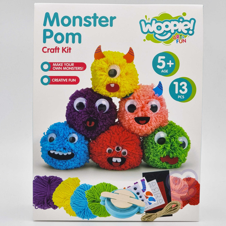 WOOPIE ART&FUN Monster Pom Creative Kit