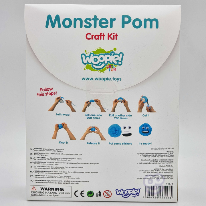 WOOPIE ART&FUN Monster Pom Creative Kit