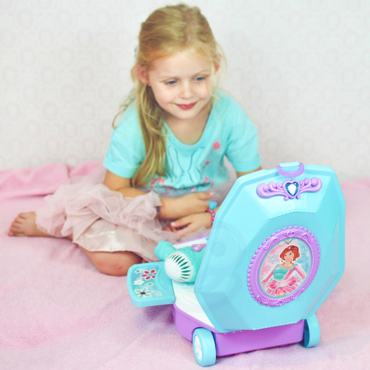 WOOPIE Dressing Table for Girls 2 in 1 Beauty Salon in a Suitcase