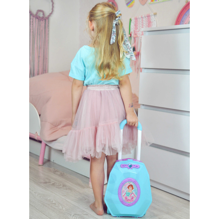 WOOPIE Dressing Table for Girls 2 in 1 Beauty Salon in a Suitcase