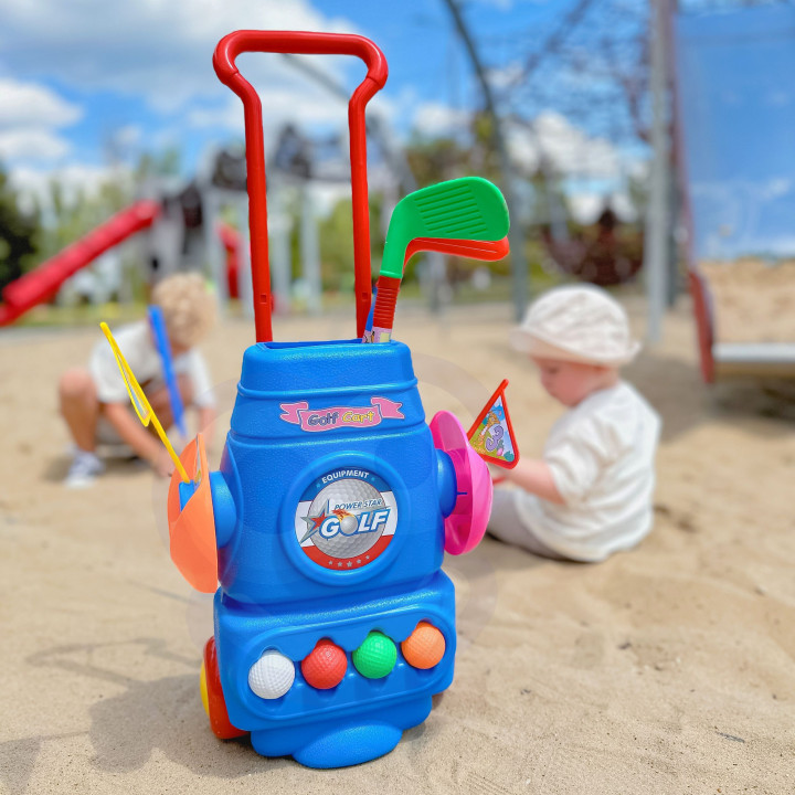 WOOPIE Golf Set + Wheeled Accessory Stand