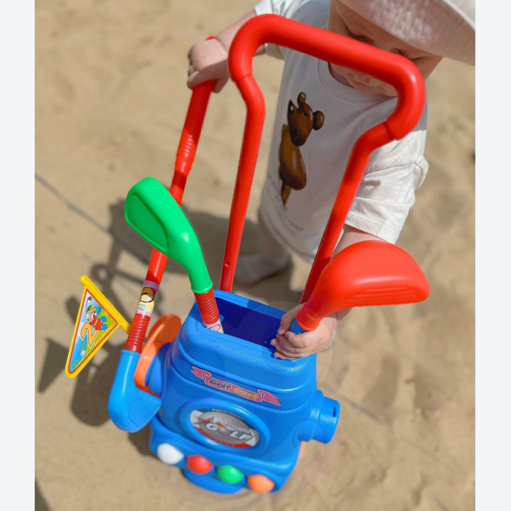 WOOPIE Golf Set + Wheeled Accessory Stand