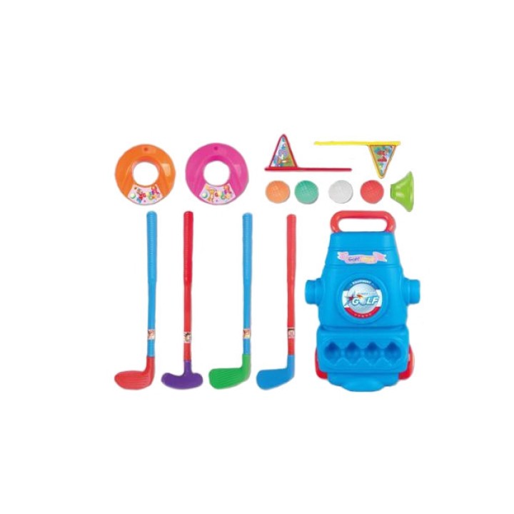 WOOPIE Golf Set + Wheeled Accessory Stand