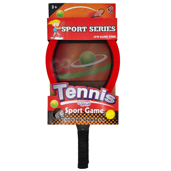 WOOPIE Rakietki do Tenisa Badminton dla Dzieci Zestaw + Piłka Lotka