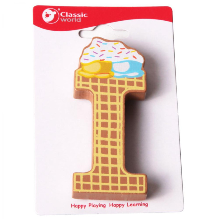 CLASSIC WORLD Wooden Letter I