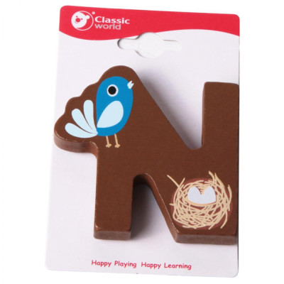 CLASSIC WORLD Wooden Letter N