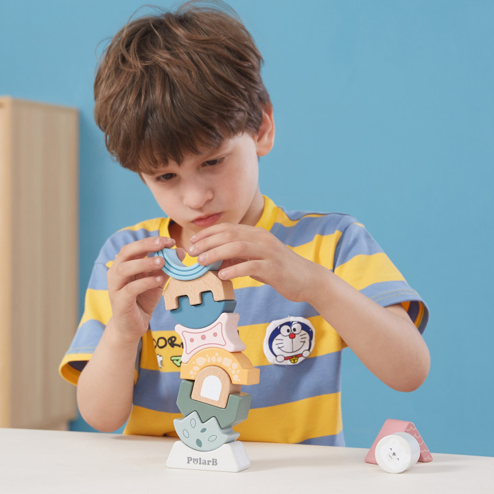 VIGA PolarB Wooden Balancing Tower Puzzle