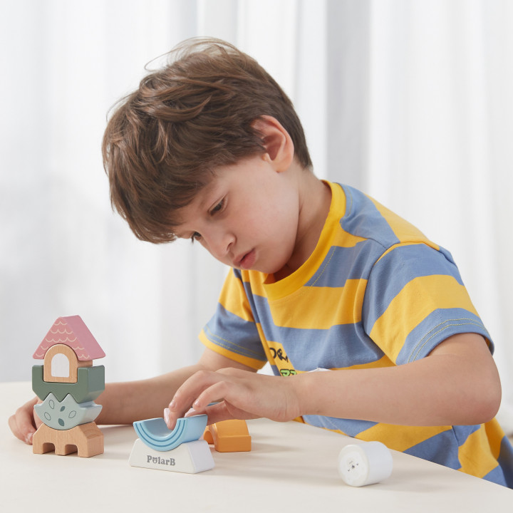 VIGA PolarB Wooden Balancing Tower Puzzle