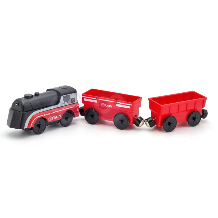 WOOPIE Electric Locomotive Train Magnet Cars