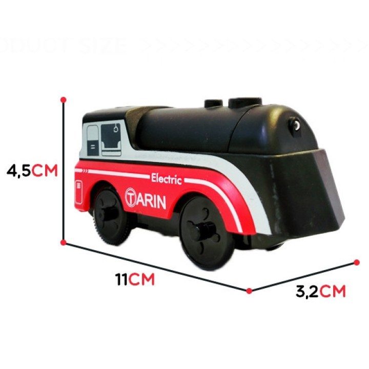 WOOPIE Electric Locomotive Train Magnet Cars