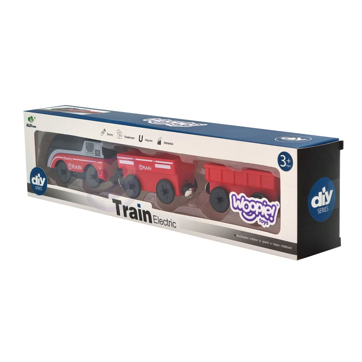WOOPIE Electric Locomotive Train Magnet Cars