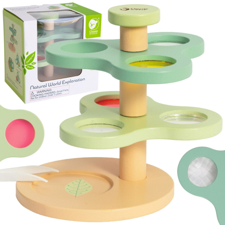 CLASSIC WORLD 2-in-1 Microscope Magnifier for Children Exploring the Natural World