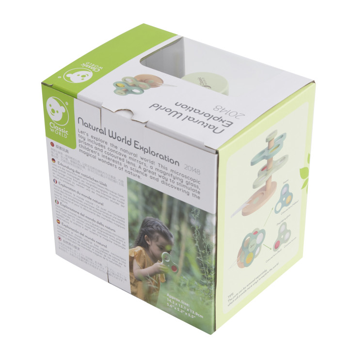 CLASSIC WORLD 2-in-1 Microscope Magnifier for Children Exploring the Natural World