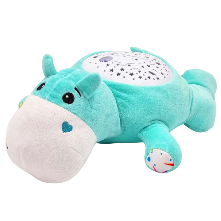 WOOPIE BABY Cuddly Toy 2-in-1 Projector Sleeper Hippo