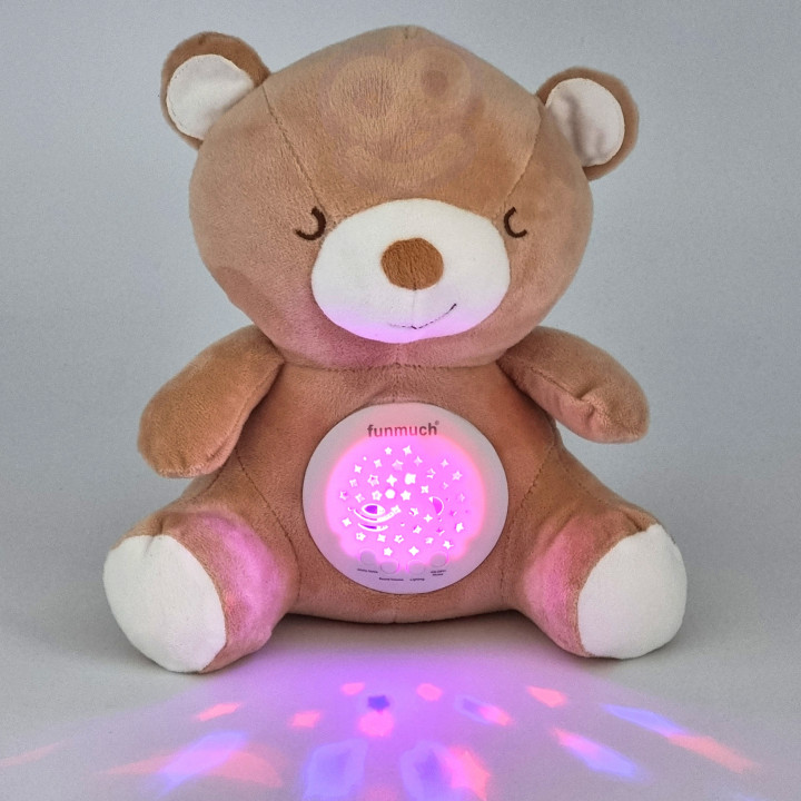 WOOPIE BABY 2-in-1 Teddy Bear Sleeping Toy Projector - 10 Lullabies