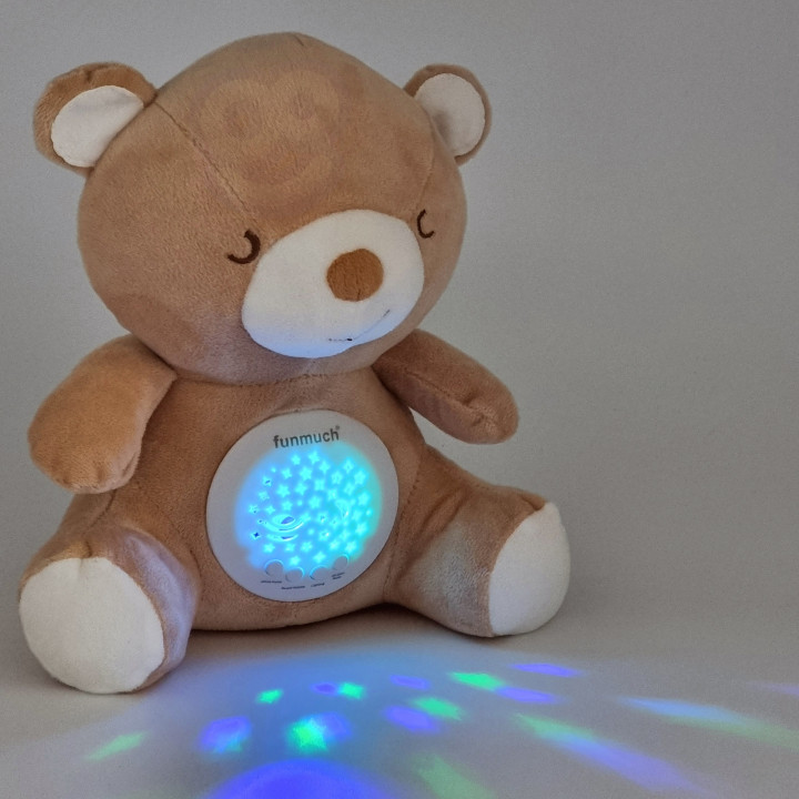 WOOPIE BABY 2-in-1 Teddy Bear Sleeping Toy Projector - 10 Lullabies