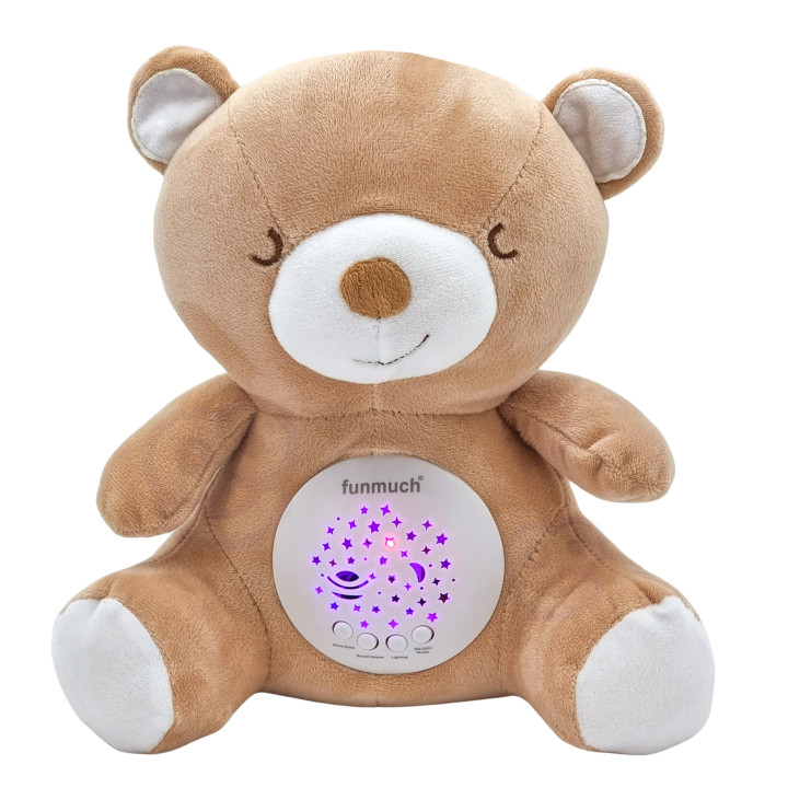 WOOPIE BABY 2-in-1 Teddy Bear Sleeping Toy Projector - 10 Lullabies
