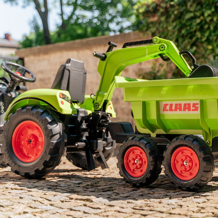 FALK Traktor CLAAS ARION z Przyczepą Maxi i Łyżką