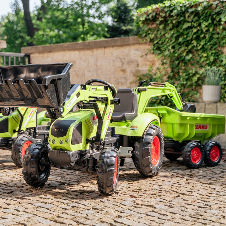 FALK Traktor CLAAS ARION z Przyczepą Maxi i Łyżką