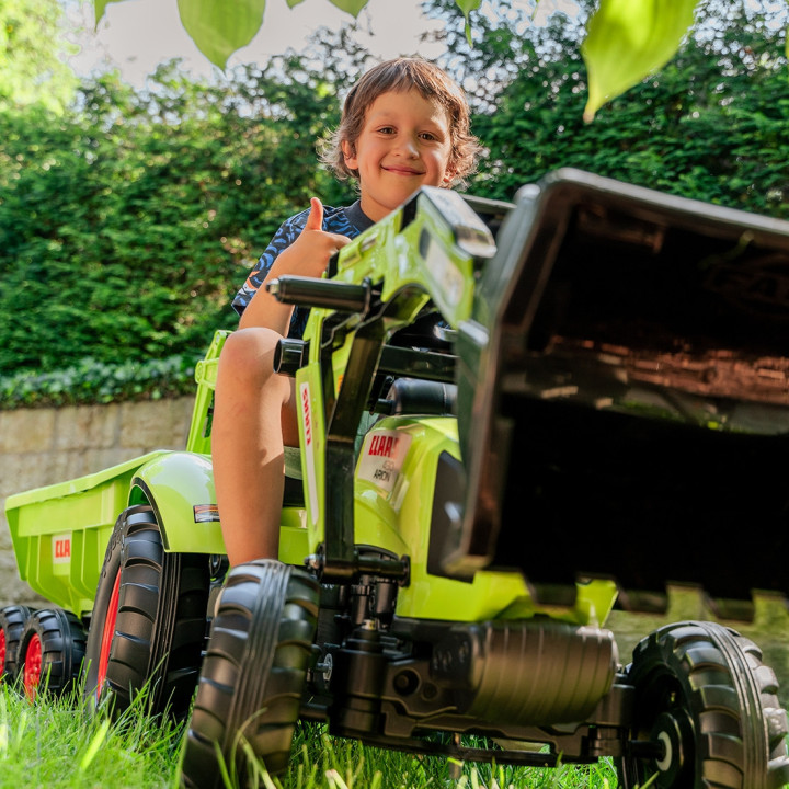 FALK Traktor CLAAS ARION z Przyczepą Maxi i Łyżką