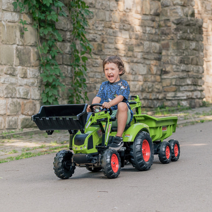 FALK Traktor CLAAS ARION z Przyczepą Maxi i Łyżką