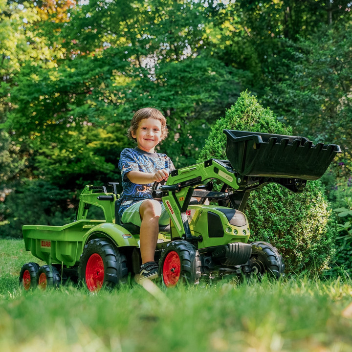 FALK Traktor CLAAS ARION z Przyczepą Maxi i Łyżką