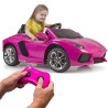 FEBER Lamborghini Aventador Pink Electric Car 6V 3+