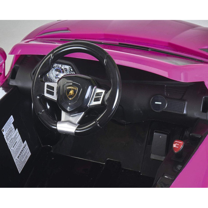 FEBER Lamborghini Aventador Pink Electric Car 6V 3+