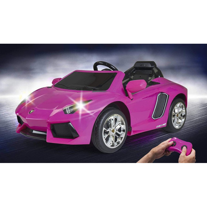 FEBER Lamborghini Aventador Pink Electric Car 6V 3+