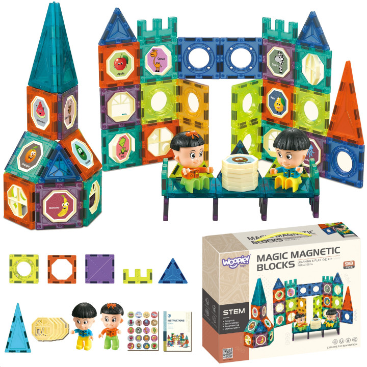 WOOPIE Magnetic Blocks Castle 98 pcs.