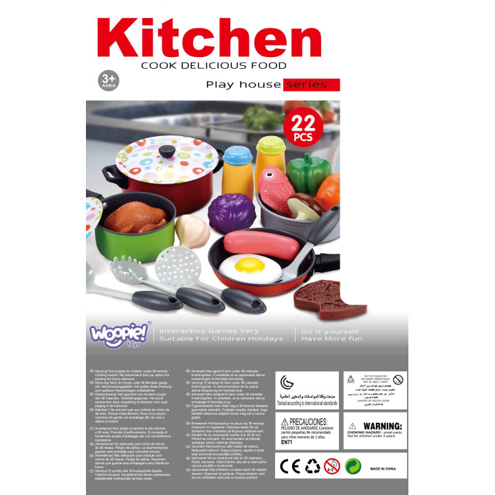 WOOPIE XXL Chef's Set Accessories Kitchen Utensils 22 pcs.