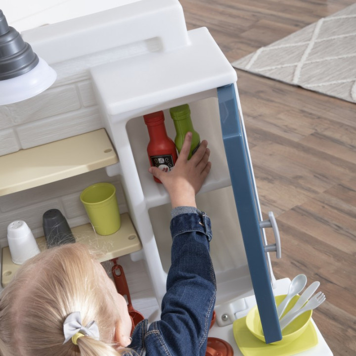 STEP2 Modern Realistic Kids Kitchen with Lots of Accessories