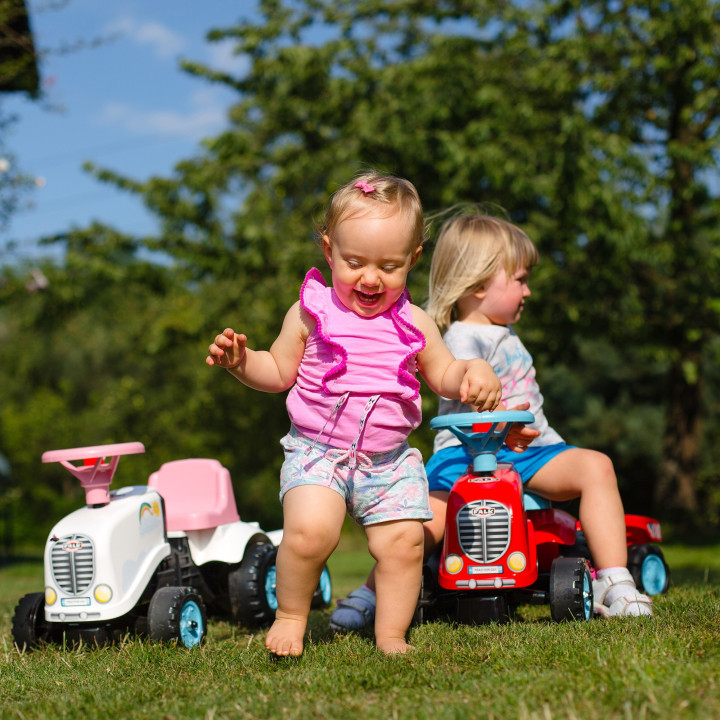 FALK Ride-on Tractor Go! with Trailer Red 1-3 years