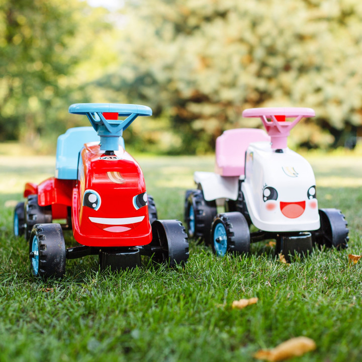 FALK Ride-on Tractor Go! with Trailer Red 1-3 years