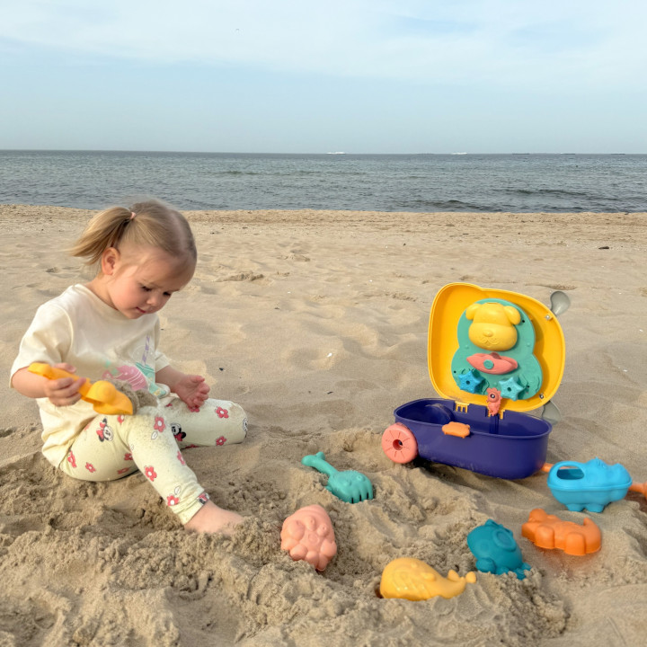 WOOPIE 3-in-1 Sandbox Set, Suitcase, Dog, Water Table