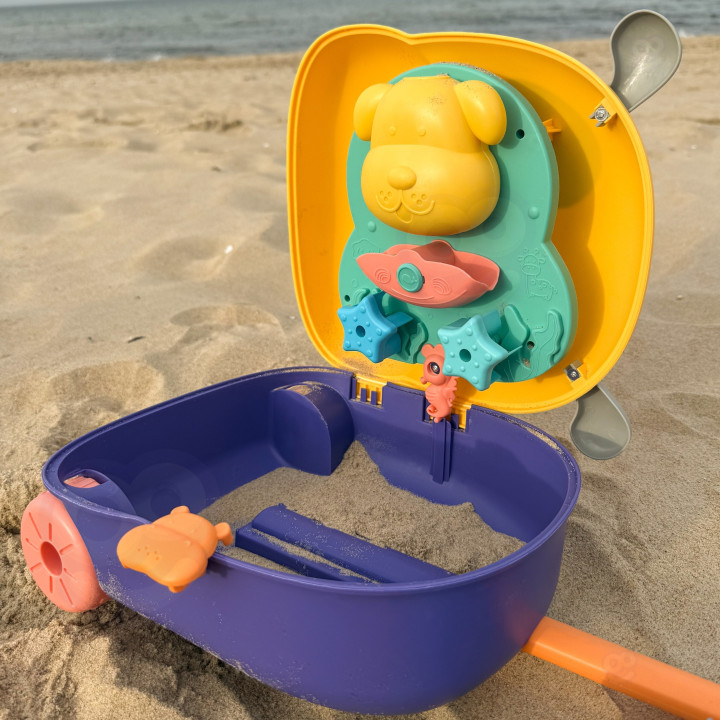 WOOPIE 3-in-1 Sandbox Set, Suitcase, Dog, Water Table