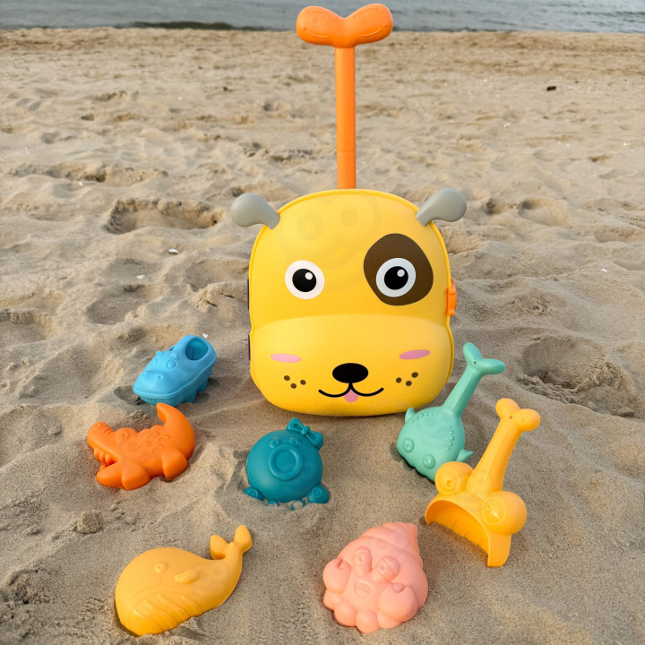 WOOPIE 3-in-1 Sandbox Set, Suitcase, Dog, Water Table